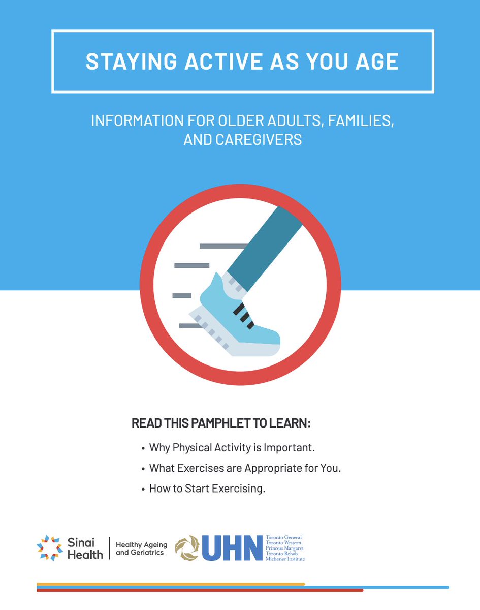 Great to see this collaborative effort w/@SinaiGeriatrics @UHN @DrSamirSinha out in print! Comprehensive information for older adults, families and caregivers on how to stay active as you age

🆓 download👇
sinaigeriatrics.ca/wp-content/upl…

@MyActivIngrednt @R2HPLab #MyActiveIngredient