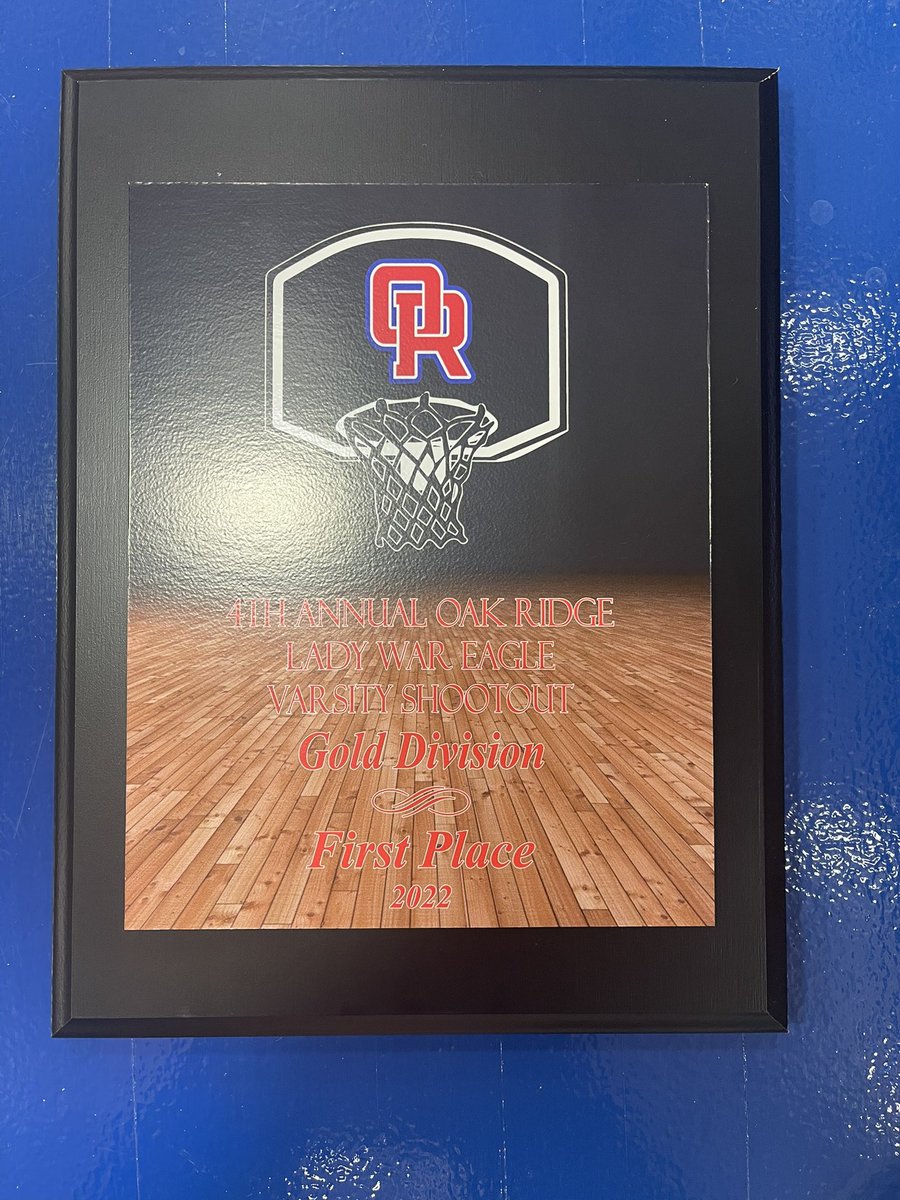 🚨1st Place🚨
Oak Ridge Tournament Champions!