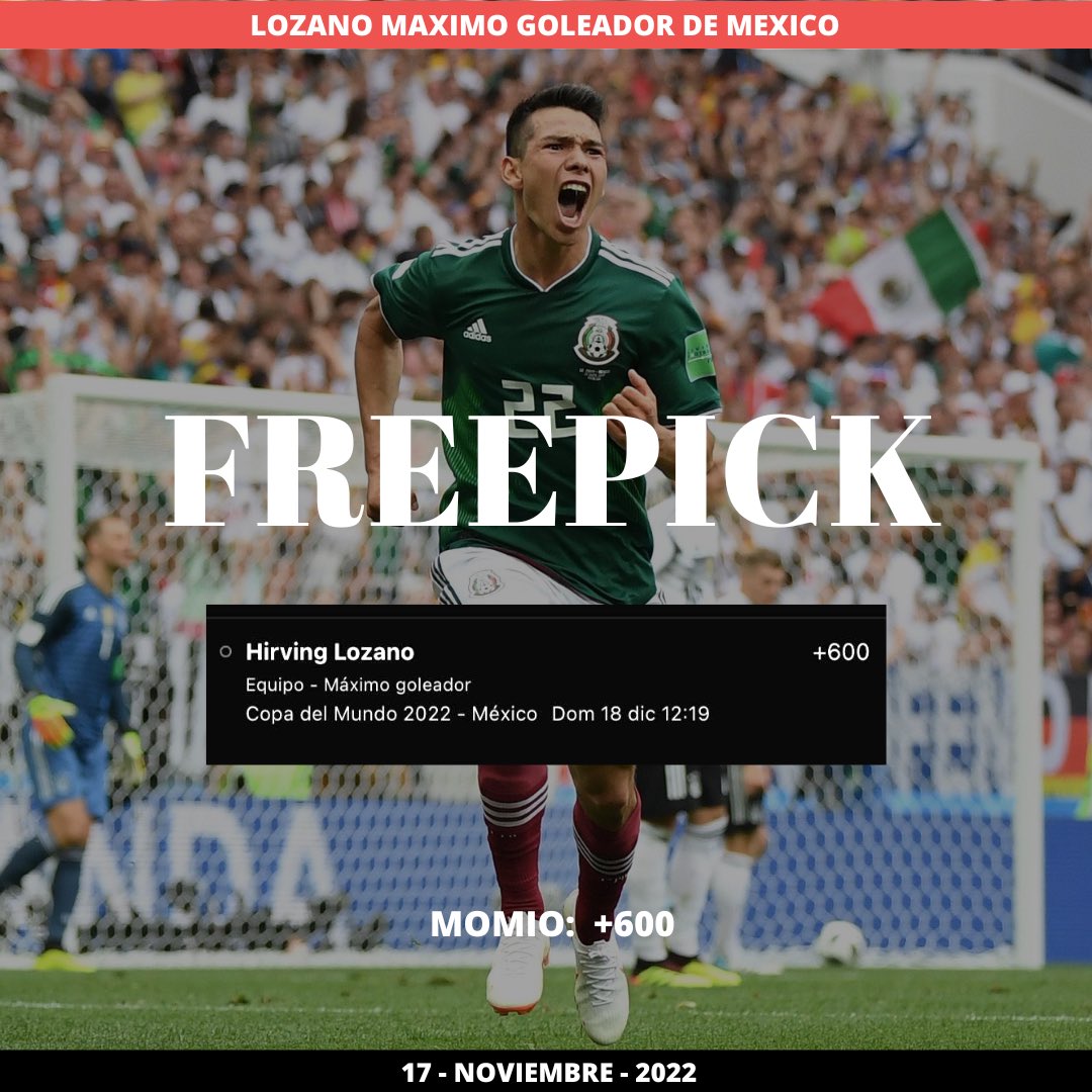 gamster_picks's tweet photo. Futuras del mundial de nuestra selección 🇲🇽💚🤍❤️

Chuky Lozano máximo goleador de México +600💰

México Ovr 3.5 goles +120 💸

México 4pts fase de grupos +275💰

México se queda en octavos +150💸

#QatarWorldCup2022 #mexicanosenqatar @miseleccionmx #MundialQatar2022 #Qatar_2022 https://t.co/WfrcTt9skD
