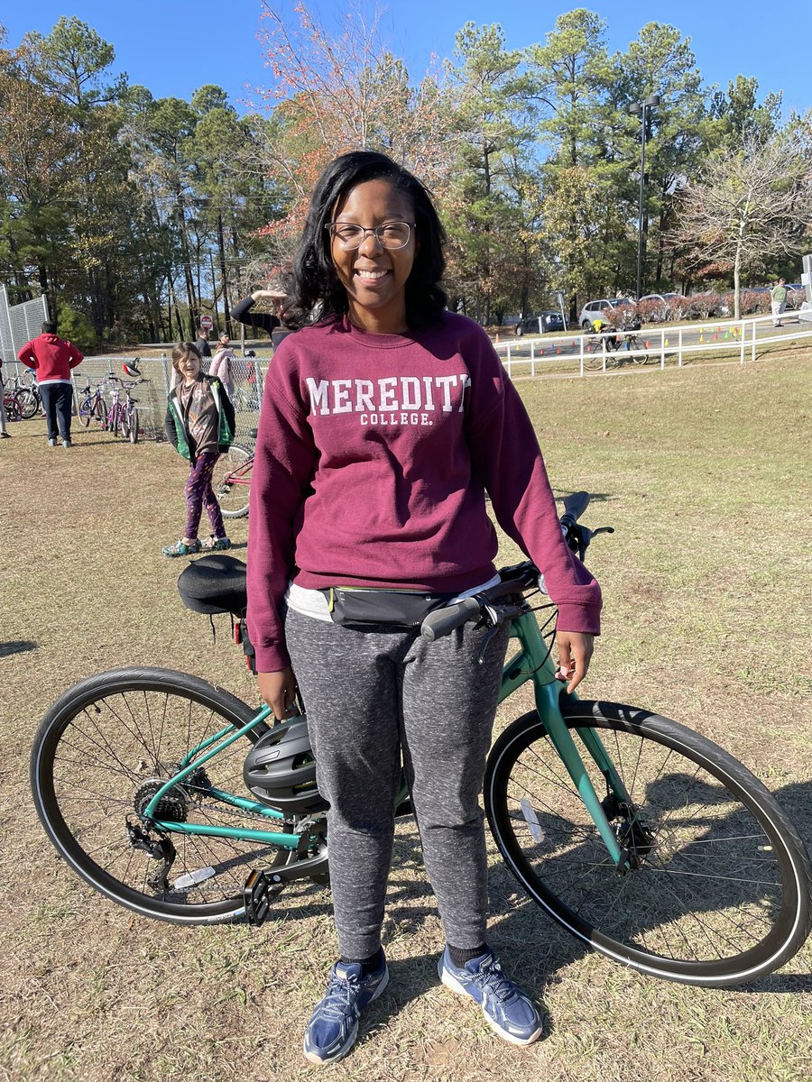 sinquefield1's tweet photo. Check out this dedicated educator at the Pearsontown Bike event today. #bikedurham  @PtownElem https://t.co/wf0nvNTnMW
