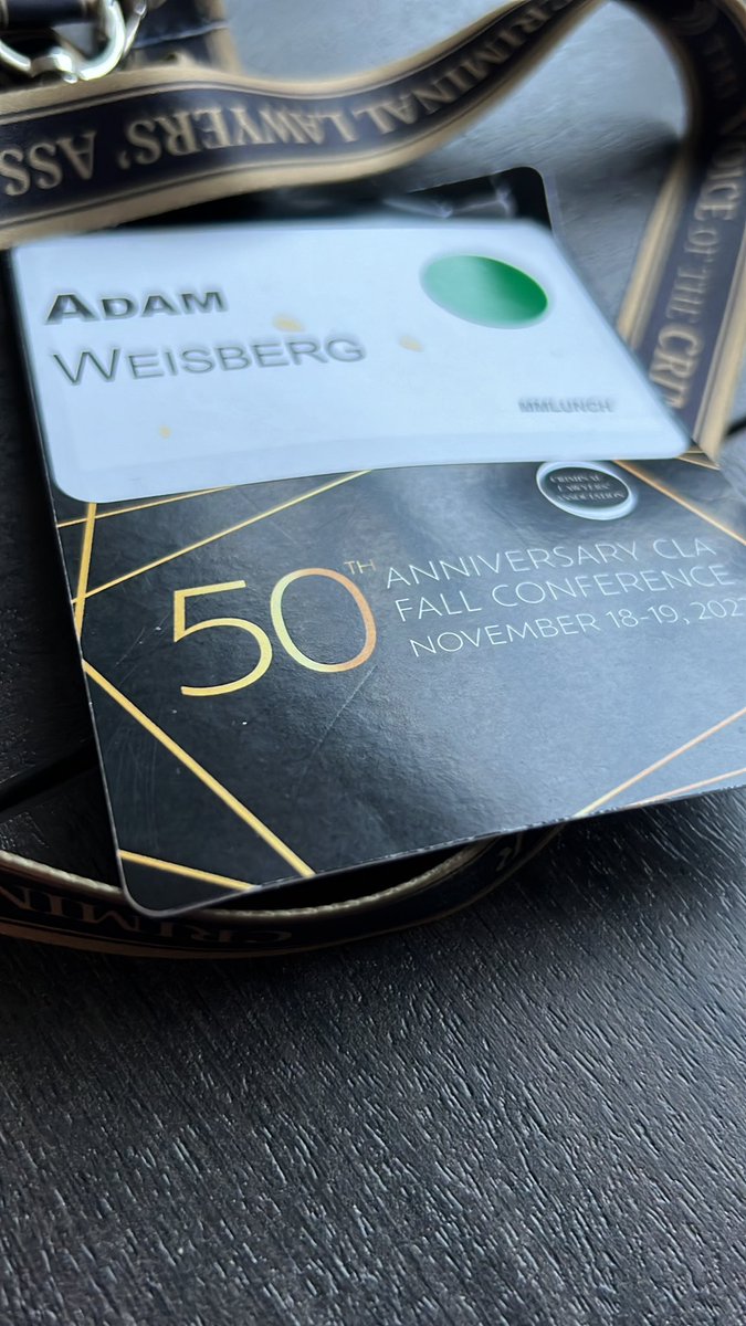 It was a pleasure to see everyone back in person at the <a href="/ClaOntario/">Criminal Lawyers’ Association</a> 50th Anniversary Annual Fall Conference. Had a great time cochairing with @C_Mainville this year and thanks to all our speakers &amp; committee members: <a href="/EN_Neubauer_Law/">Eric Neubauer</a> <a href="/mcmahon_meaghan/">Meaghan McMahon</a> <a href="/MichelleJohal/">Michelle Sharan Johal</a> &amp; Jess G!