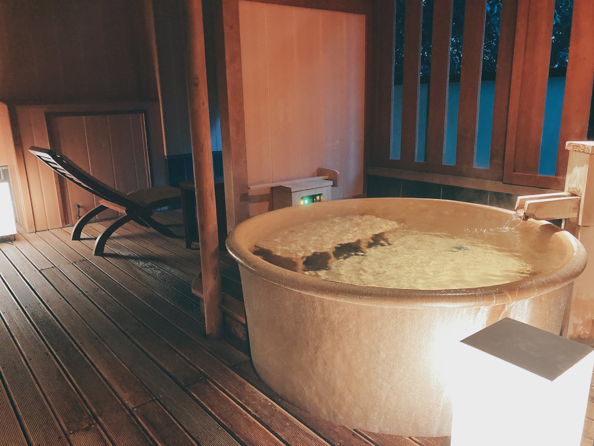 朝の露天風呂は凄い