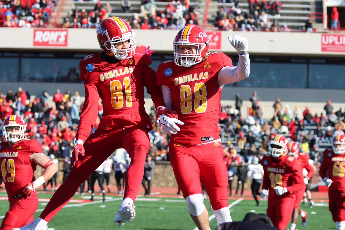 FINAL: 35-0. Good guys. 

<a href="/GorillasFB/">Pitt State Football</a>