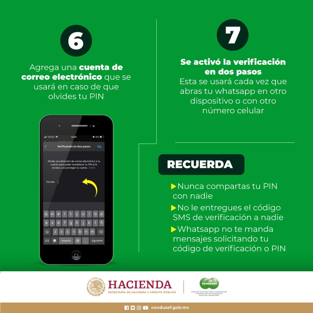 izbaak's tweet photo. #Infórmate
Como evitar el robo de identidad en WhatsApp. https://t.co/1DAXr854Ua