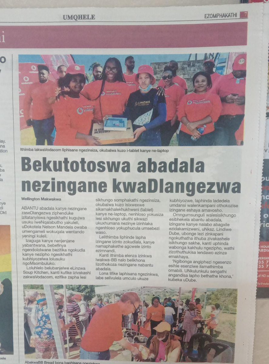 LinzwaSA's tweet photo. Never doubt that a small group of thoughtful committed citizens can change the world: indeed, it’s the only thing that ever has.🎀🌈.Kwa Dlangezwa citezen's were happy and satisfied after they were taken a good care of by our lovely team❤🙏.
‍ https://t.co/7AEytOa48O