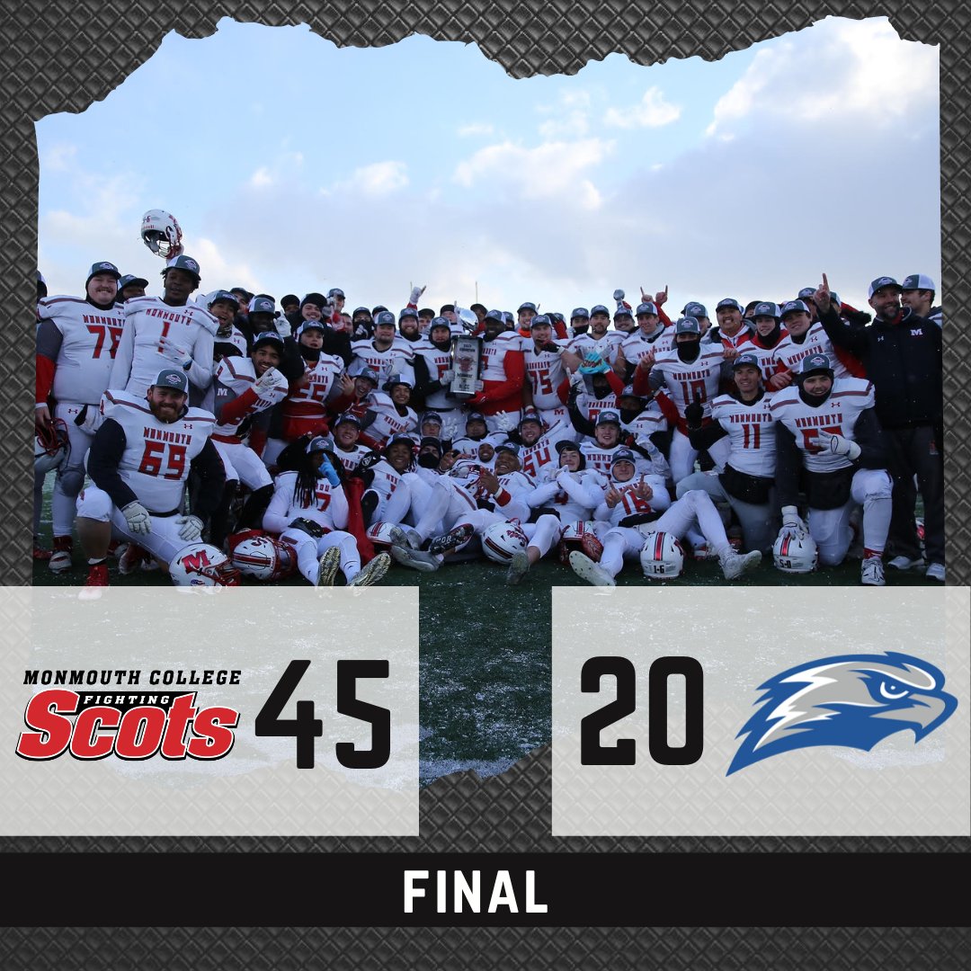 And the first Champions of the Lakefront Bowl are the Monmouth Fighting Scots!!!! <a href="/RollScotsFB/">Monmouth College Football</a>