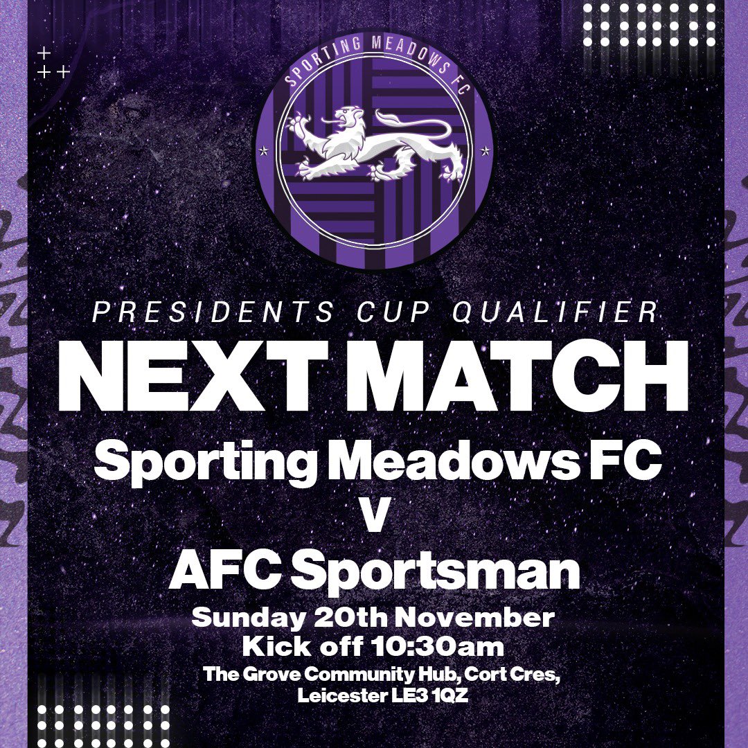 Sportingmeadows's tweet photo. Massive cup game tomorrow! https://t.co/CPNQAIeIlX