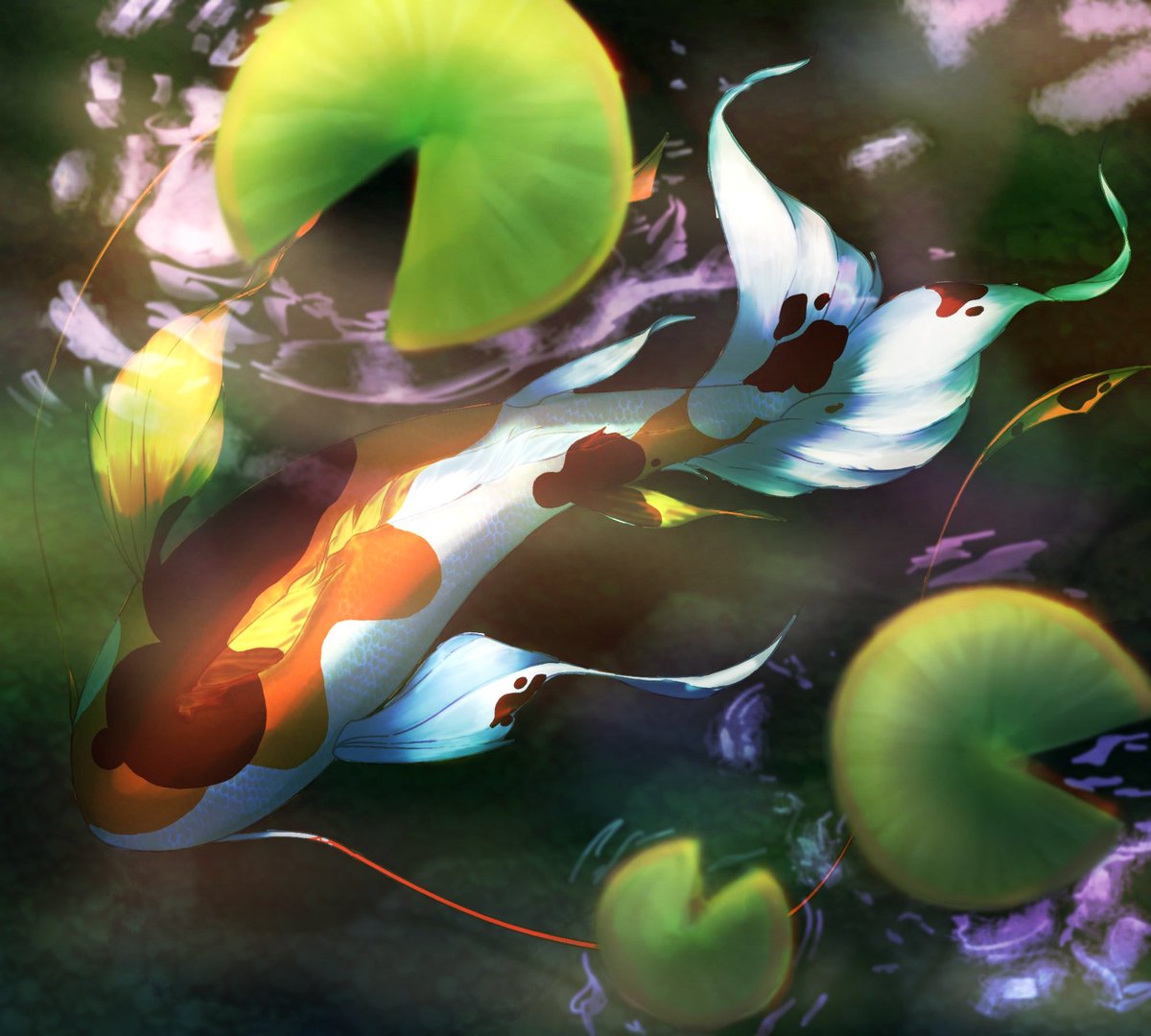 SummitOfEverest's tweet photo. Koi fish are so fun to draw lol https://t.co/m8f0ELJENi