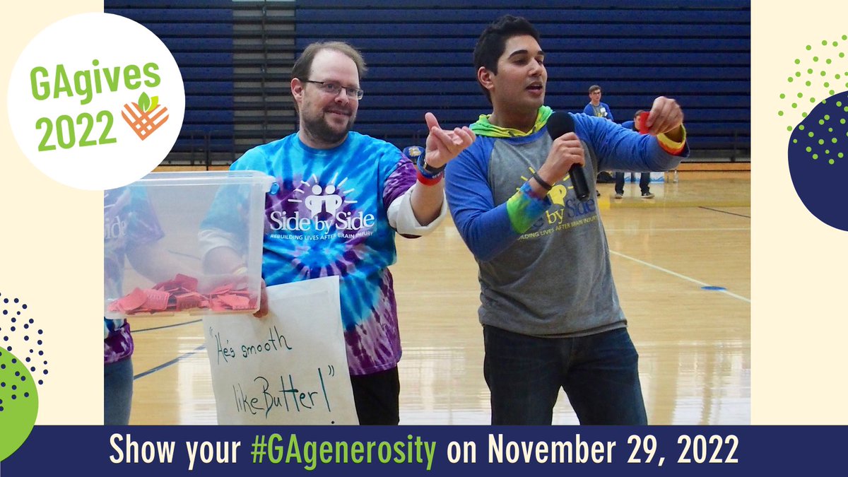 JR and I have teamed up this year to support Side by Side by raising funds for Giving Tuesday on November 29th. Please join us in helping support Side by Side’s mission by checking out both “sides” of our story and making a donation here - gagives.org/story/Jrandpar…!