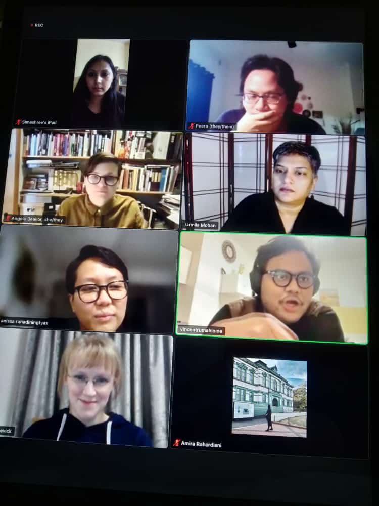 jugaad__project's tweet photo. 🌱Yesterday the Jugaad fam came together to discuss #materialactivism & share innovative practices of art as resistance/negotiation.
@bluebelldreamer @asbeallz @CitraSasmita3 @vincrumahloine #anissarahadiningtyas #peerasongkünnatham #simashreebora
🎥 https://t.co/zDrVUXMcZA https://t.co/4o0S1K09VH