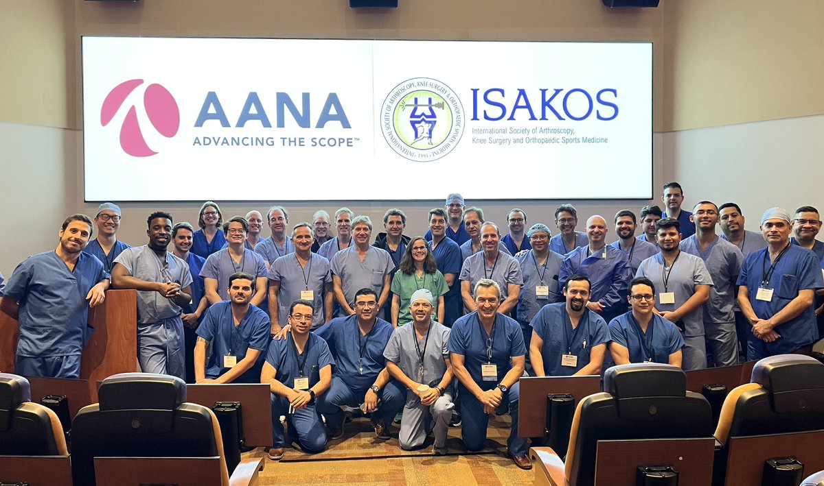 Thank you to all attendees and faculty of the #ISAKOS and <a href="/AANAORG/">AANA</a> Knee &amp; Shoulder Arthroscopy Lab! 

Learn more: aana.org/kneeshoulder