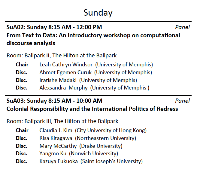 Don't miss our Sunday workshops chaired by @leahcwindsor and Claudia J. Kim