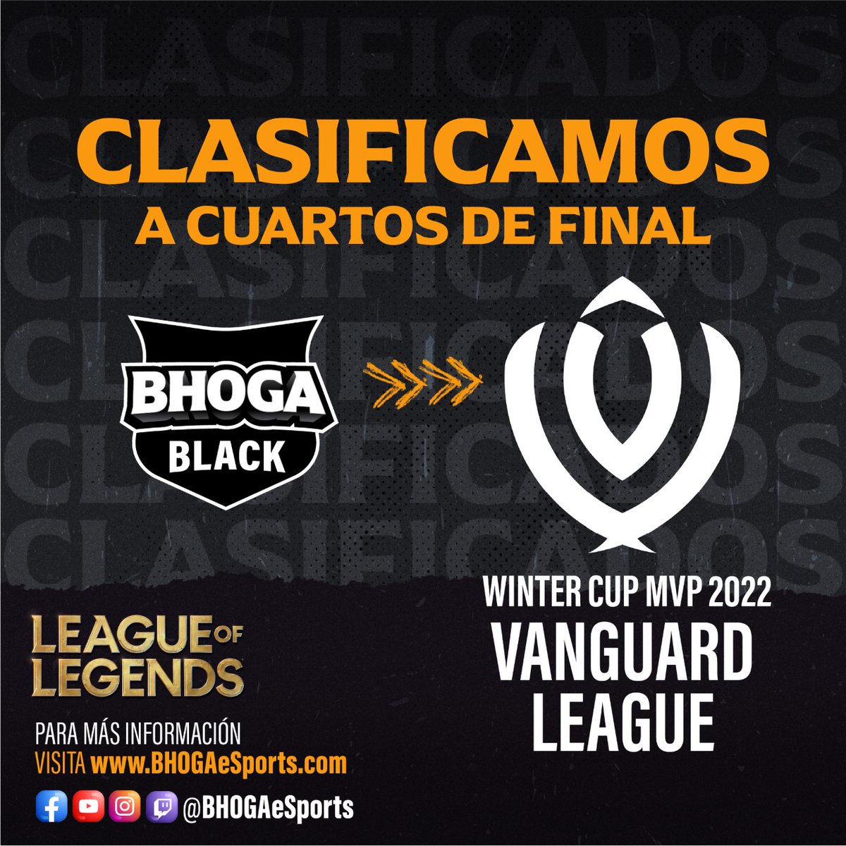 Estamos en cuartos de final! 🫡 <a href="/liga_mvp/">Liga MvP</a> 🏆
#GoBHOGA #GoBGA #esports #gaming