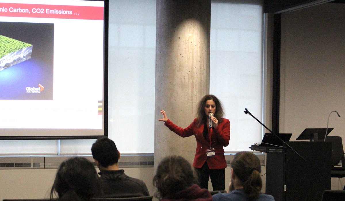 Great talk from <a href="/Pooneh_Maghoul/">Pooneh Maghoul</a> that touched on the delicate relationship between climate change, permafrost, and carbon dioxide emissions.