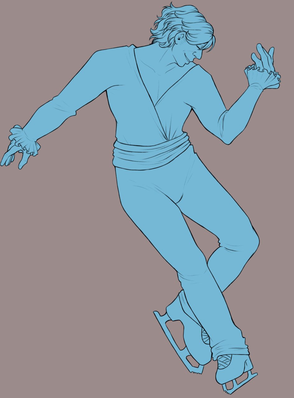 🏴‍☠️ThatJadeykinns🏴‍☠️ on Twitter "Here have some ice skating au WIPs