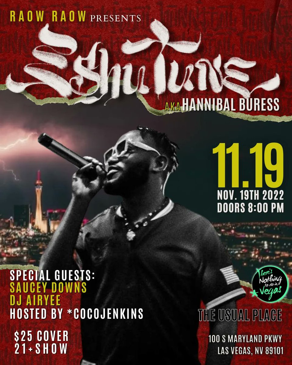 HANNIBAL BURESS TONIGHT IN #DTLV