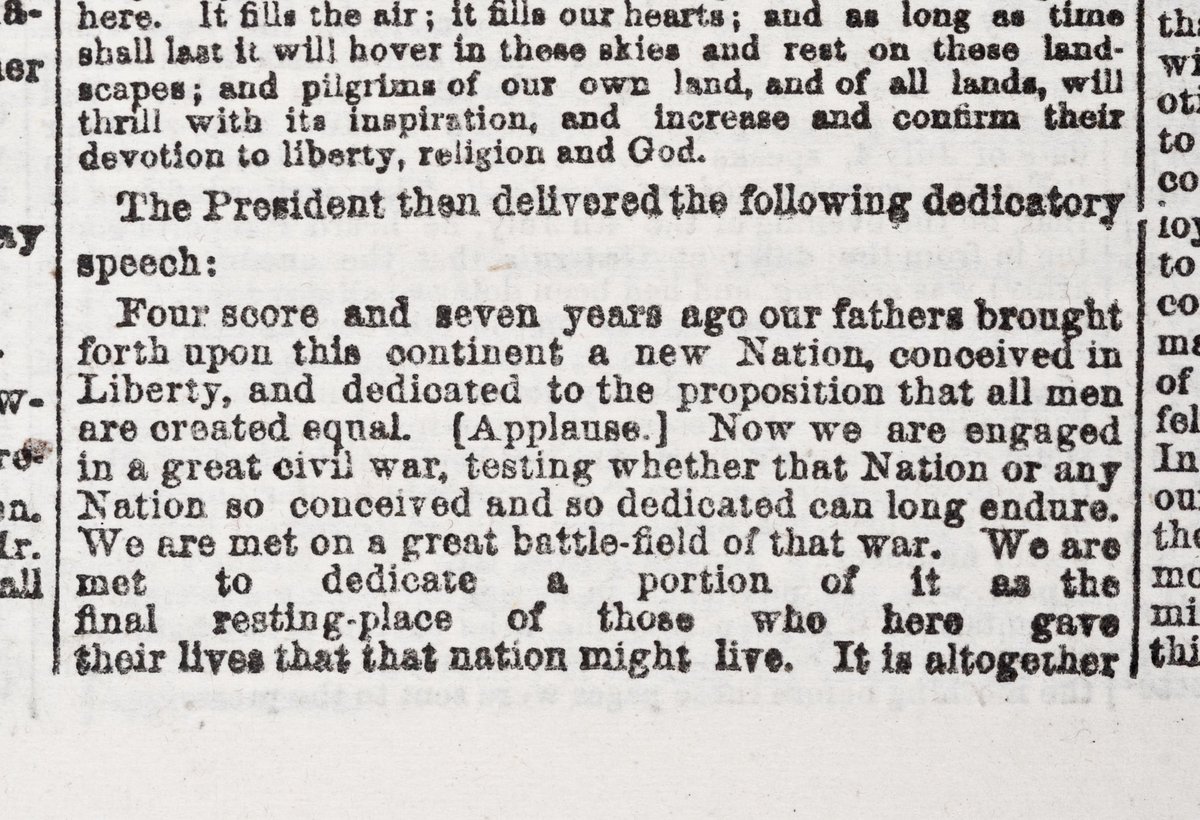 Ben Edwards on Twitter "The text of Abraham Lincoln’s Gettysburg