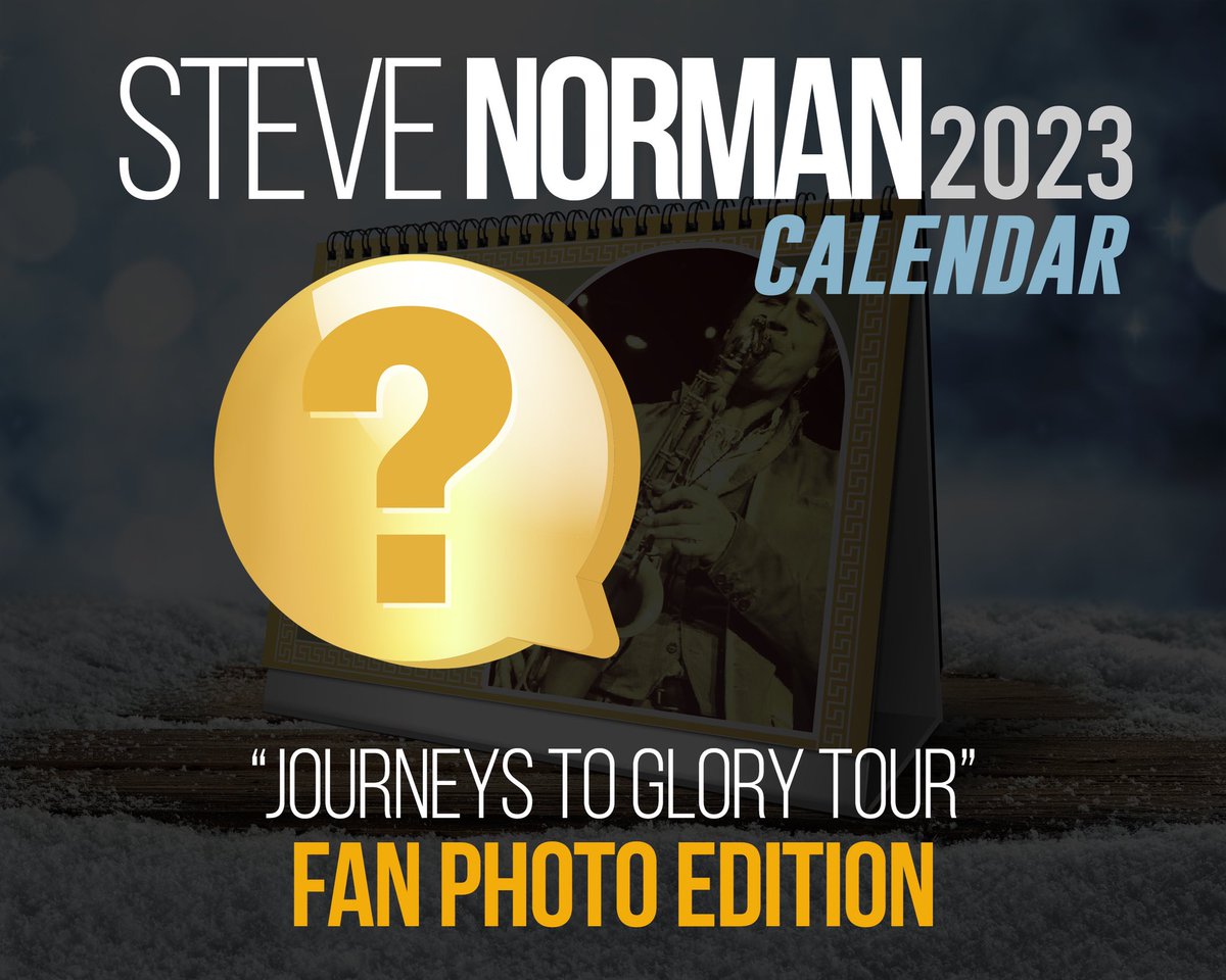 Next year‘s calendar will feature fan pix taken during the #thesleevz #JTGTOUR tour.
Please send your favourite live photo from the JTG 2022 tour to stevenormancalendar@gmail.com 
I will personally pick the 14 winners.
Deadline is Dec 2.
Only 1 photo per person, please. 
Good 🍀