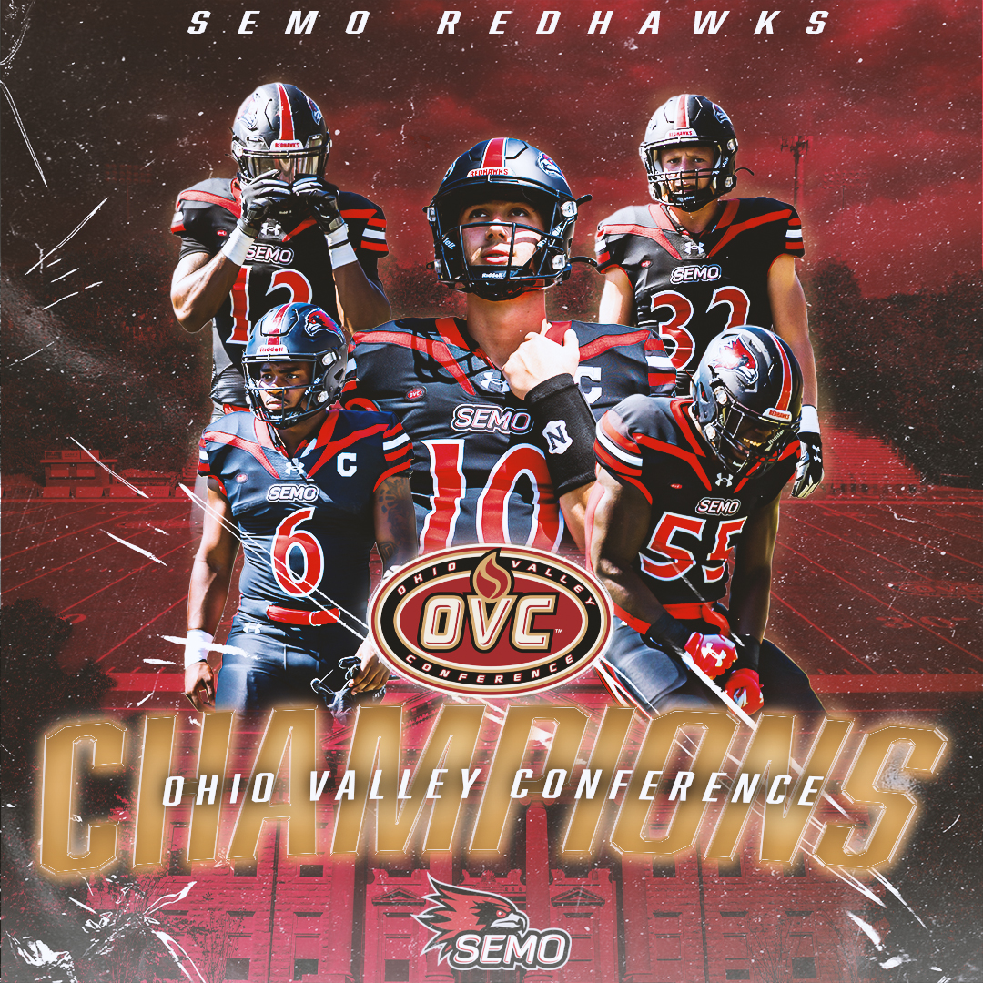 The Redhawks are the 2022 OVC FOOTBALL CHAMPIONS!! If UT Martin wins, there will be a coin flip later this evening to determine who gets the automatic berth to the NCAA Playoffs. Stay tuned.
