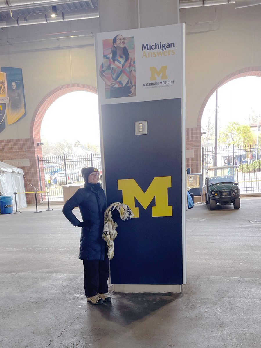embstead's tweet image. Back in Ann Arbor for the game today and it turns out I’ve been there all season 😂