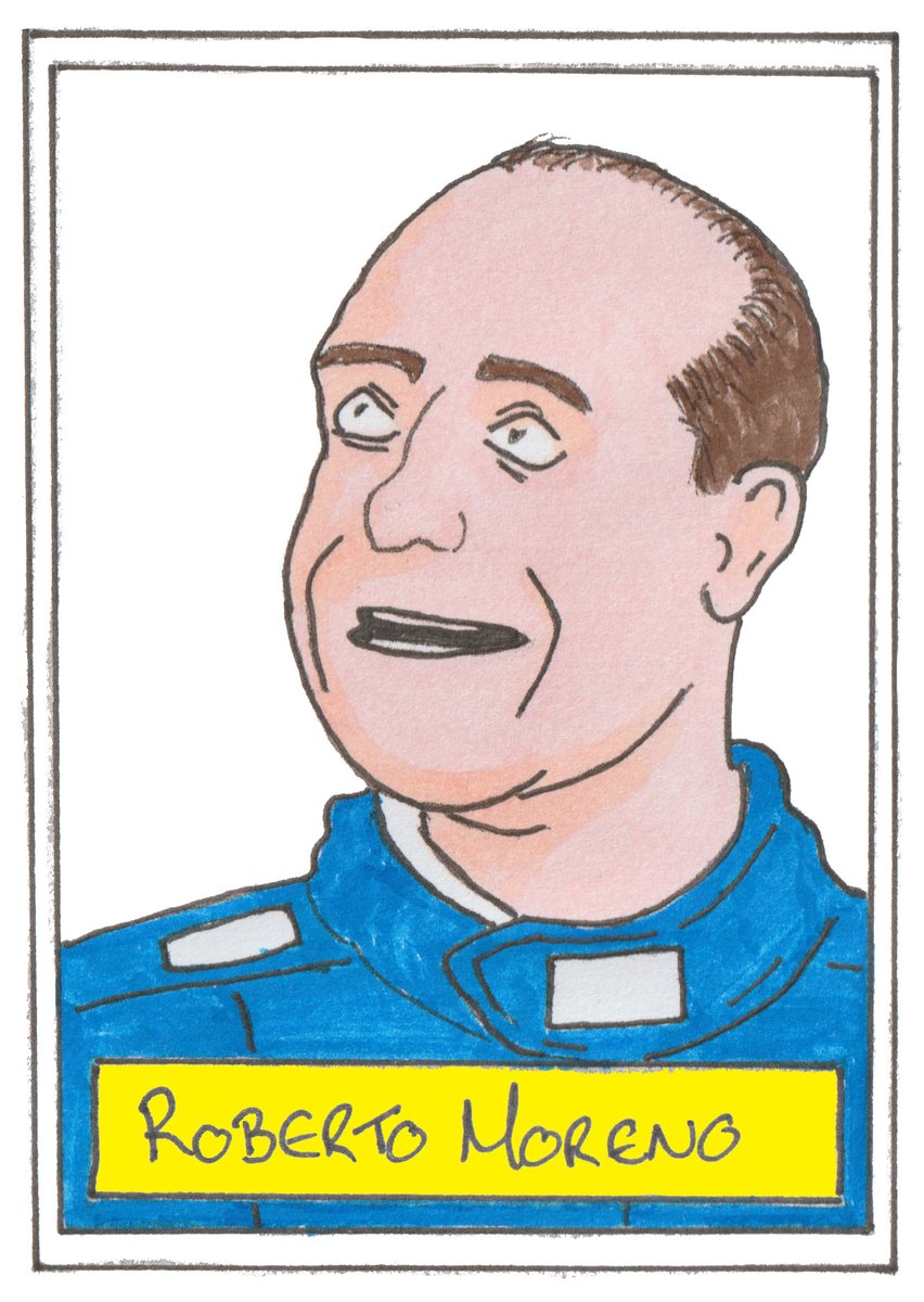 badlydrawnf1's tweet image. Roberto Moreno #F1 #BDF1