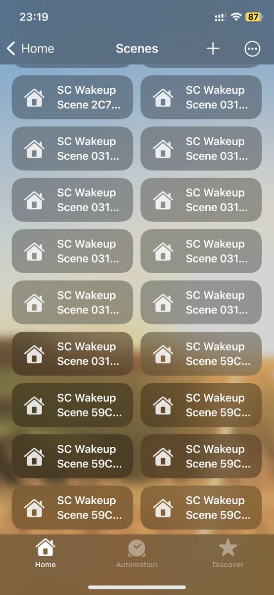 _jonathanyang_'s tweet photo. If anyone is planning to use @sleepcycle integration with HomeKit, think twice. For automatic waking-up light, @sleepcycle will create a huge amount of Scenes and Automations in your HomeKit, each of which turns the brightness of bulbs to 1%/2%/3%/etc. (1/2) https://t.co/rGftO6uWrG