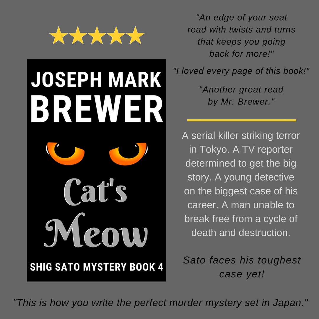 JoeBrewer1's tweet photo. Why does Tokyo's latest serial killer seem so familiar? A favor for a friend propels Shig Sato to confront an unforgettable case &amp; leads him to a shocking surprise. Cat's Meow https://t.co/bSAMVfnUrV #IARTG #IAN1 https://t.co/53IkjBmsB1