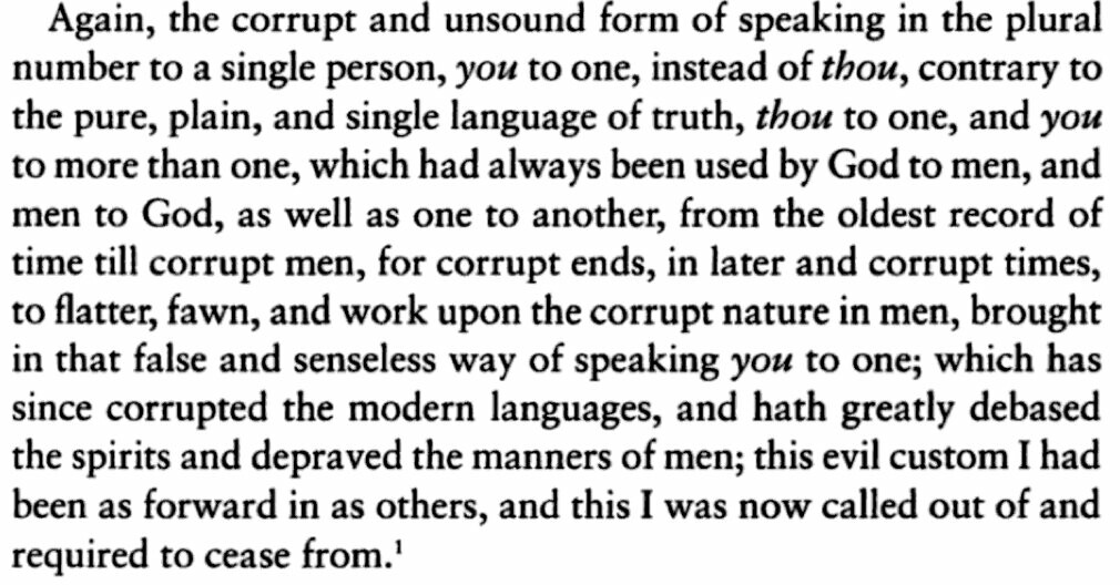 Russell Keith-Magee (@freakboy3742) on Twitter photo RT @kacey@mspsocial.net
Next time someone complains about singular "they" I'll point them to this 17th century rant against singular "you"
mspsocial.net/@kacey/1093664… RT @kacey@mspsocial.net
Next time someone complains about singular "they" I'll point them to this 17th century rant against singular "you"
mspsocial.net/@kacey/1093664…