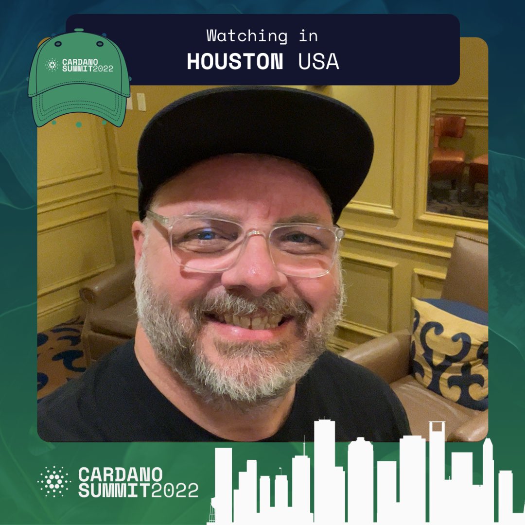 MalibuJeff69's tweet photo. LFG. #houstonsummit #CardanoSummit2022 https://t.co/ob7q3LEr0c