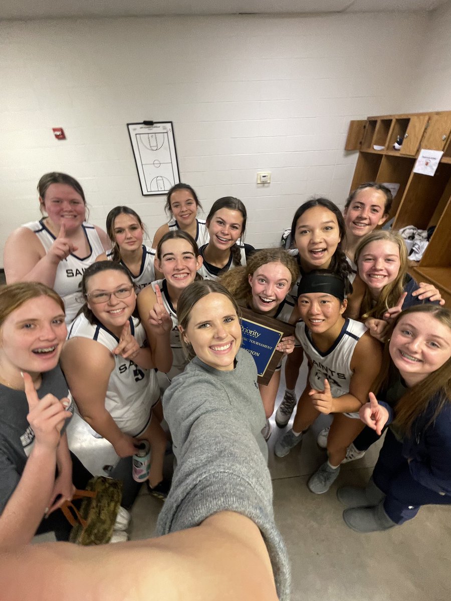 ShilohSaintsGBB's tweet photo. Congratulations to our J-High Saints! Powered through a week-long tournament to come out victorious in Ozark! Proud of them battling injuries, sickness, and time to finish on top! #SetApart https://t.co/Pq7xJ4oKT9