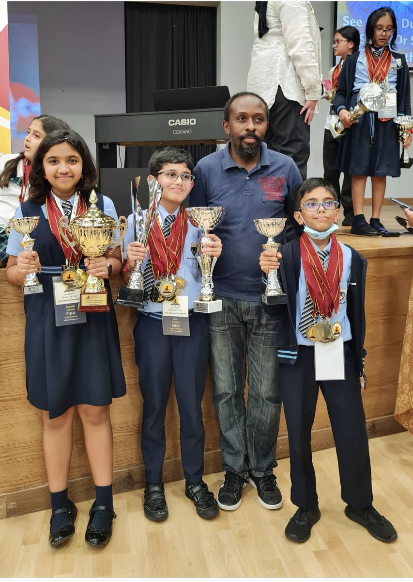 Sumana (@sumana_2000) on Twitter photo Suyashi Sahani, Ojas Paranjape and Dev Gandhi of Grade 5 won the much awaited Skittles round of World Scholar’s Cup with the highest ever score in skittles .Congratulations to all 3 champs on this tremendous feat !@DxbModern <a href="/KNargish/">Nargish Khambatta</a> Suyashi Sahani, Ojas Paranjape and Dev Gandhi of Grade 5 won the much awaited Skittles round of World Scholar’s Cup with the highest ever score in skittles .Congratulations to all 3 champs on this tremendous feat !@DxbModern <a href="/KNargish/">Nargish Khambatta</a>