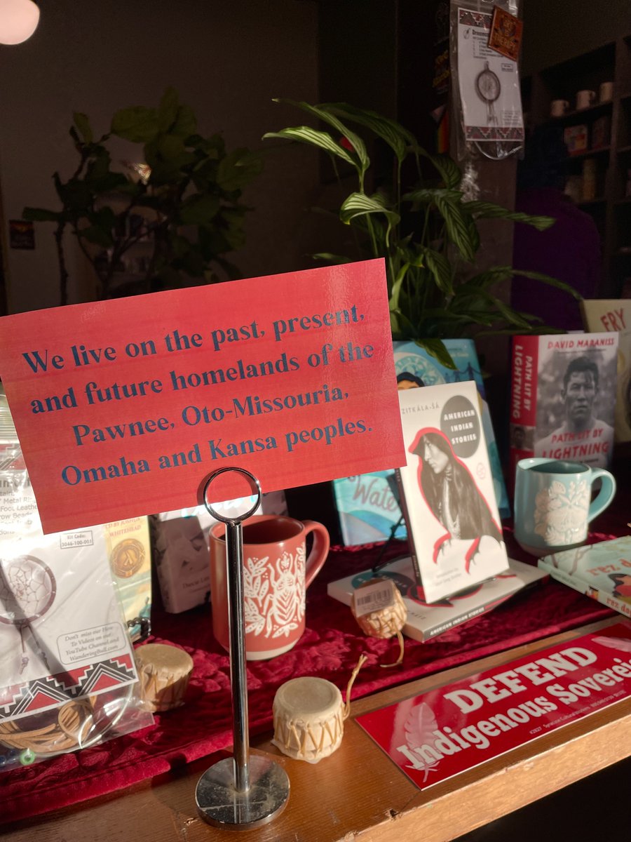 BridgeIndigo's tweet image. We are on the past, present, and future homelands of the Pawnee, Oto-Missouria, Omaha, and Kansa peoples. Come and check out our #NativeAmericanHeritageMonth display this month to educate yourselves and celebrate the indigenous culture around you!