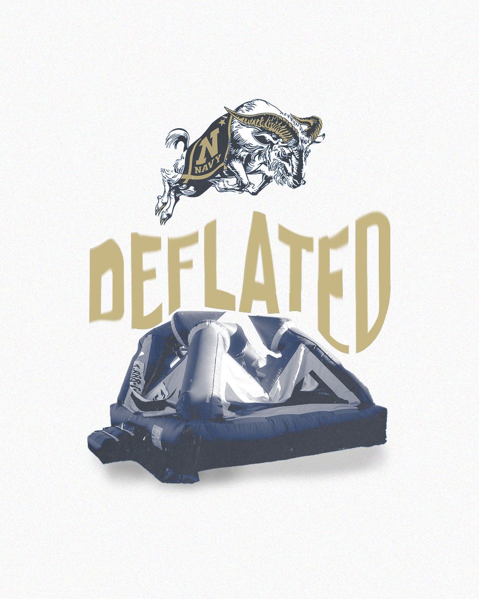 deflated

#GoNavy | #RollGoats