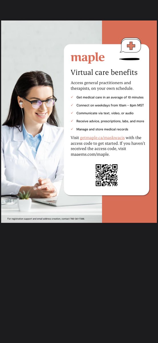 Very proud of our partnership with MAPLE bringing virtual health options to Maskwacîs