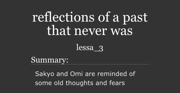 __furinkazanza's tweet photo. Day 6 #omisaweek2022 fic is up!

Prompt - past

https://t.co/16jP4oKVoh https://t.co/Lcd3KZqhGn