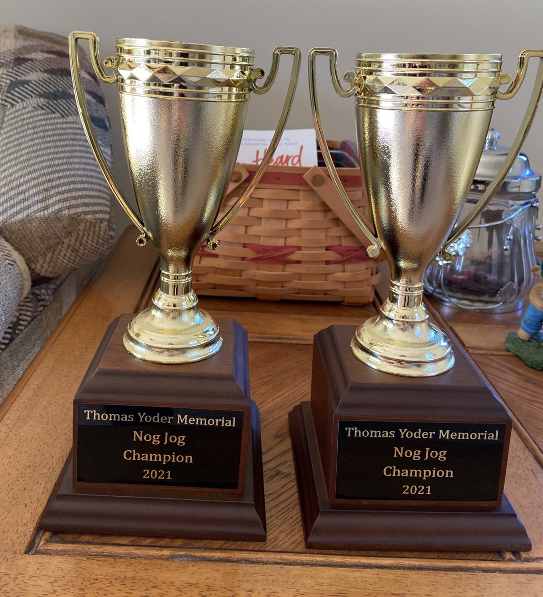 running_lm's tweet photo. It’s that time of year!

Thomas Yoder Memorial Nog Jog
Sat., Dec. 17
10 a.m.
Monkey Bar and Grill

Bring your Nog and a great attitude! https://t.co/q4T33XNxfP