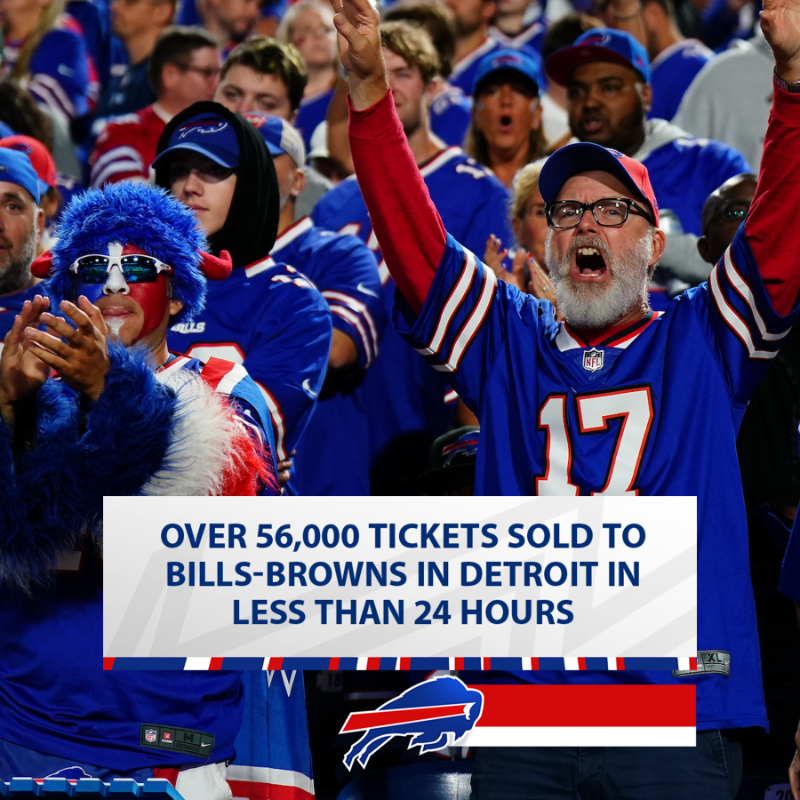 BuffaloBills's tweet photo. Bills Mafia, you never cease to amaze us.

See you tomorrow! #BillsMafia