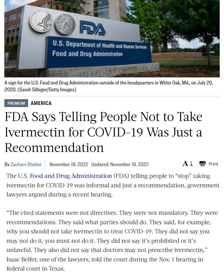 firesign58's tweet image. #DefundFDA They banned IVM, told doctors not to prescribe it and pulled their licenses if they did; said it caused heart problems, told pharmacists not to fill prescriptions, confiscated IVM being shipped into the country from offshore.