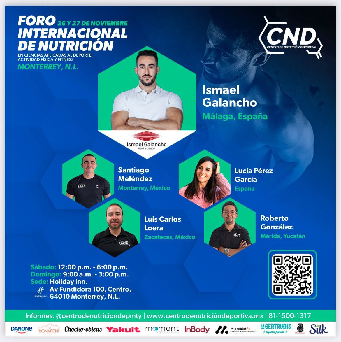 Los días 26 y 27 de noviembre estaré en el congreso del foro internacional de nutrición deportiva en Monterrey (Mexico)

Aún podéis inscribiros