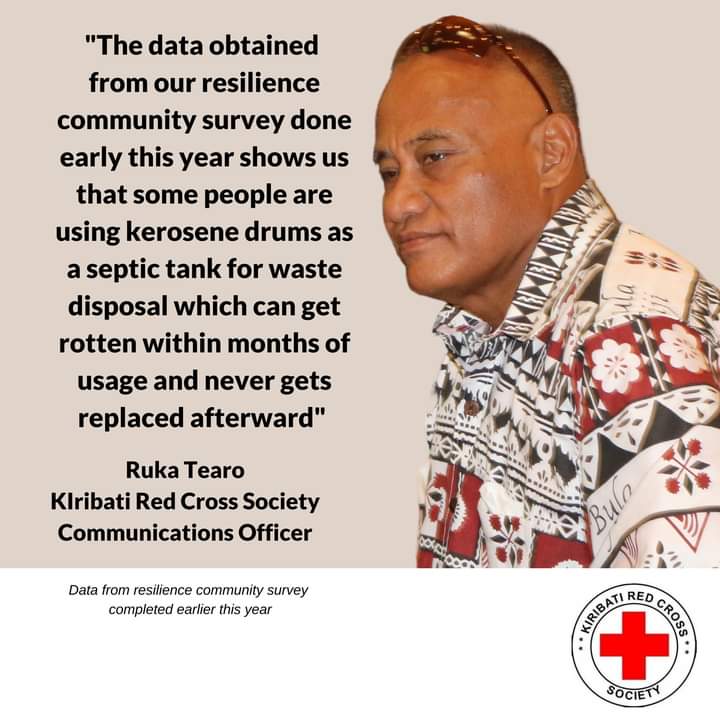 reubenthorn's tweet photo. Ruka Tearo, Kiribati Red Cross Society Comms Officer said, “using the sea/ underground as a direct place to dispose of the waste material and lack of understanding of consequences will no doubt have an impact on the environment". 
https://t.co/eb2lUuMUJ3

#WorldToiletDay #ICRC https://t.co/Zm5AN71qpu