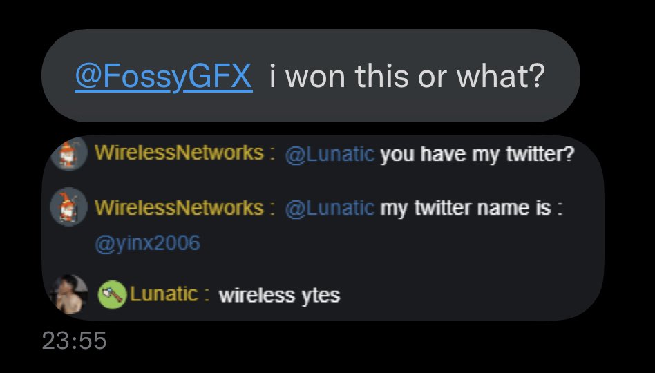 FossyGFX's tweet photo. Prime example of how not to act if you was mistakenly missed on a payout (after only 10 minutes too). This guy won’t be receiving a cent from me 😂

RT this tweet and I’ll pick one of you to win his prize ❤️ https://t.co/EnDFR7Iznd