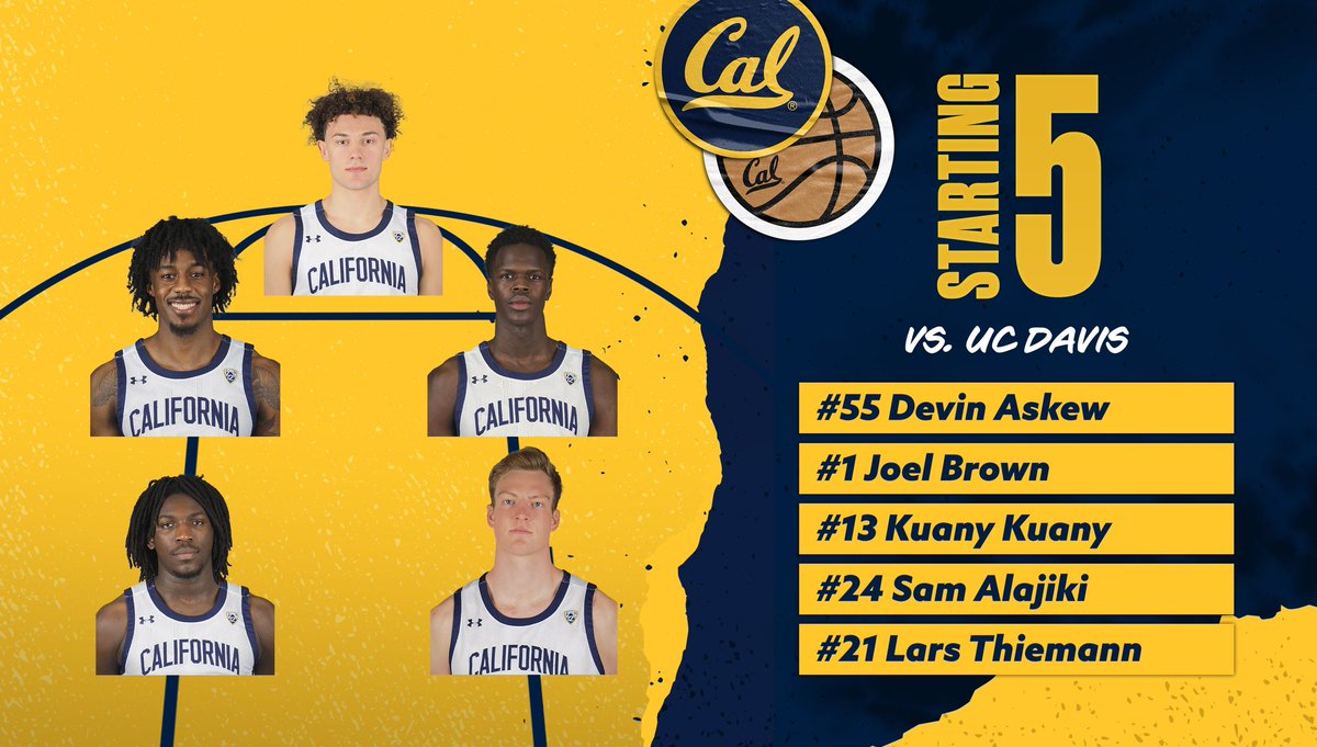 Our first five 🖐️

#GoBears