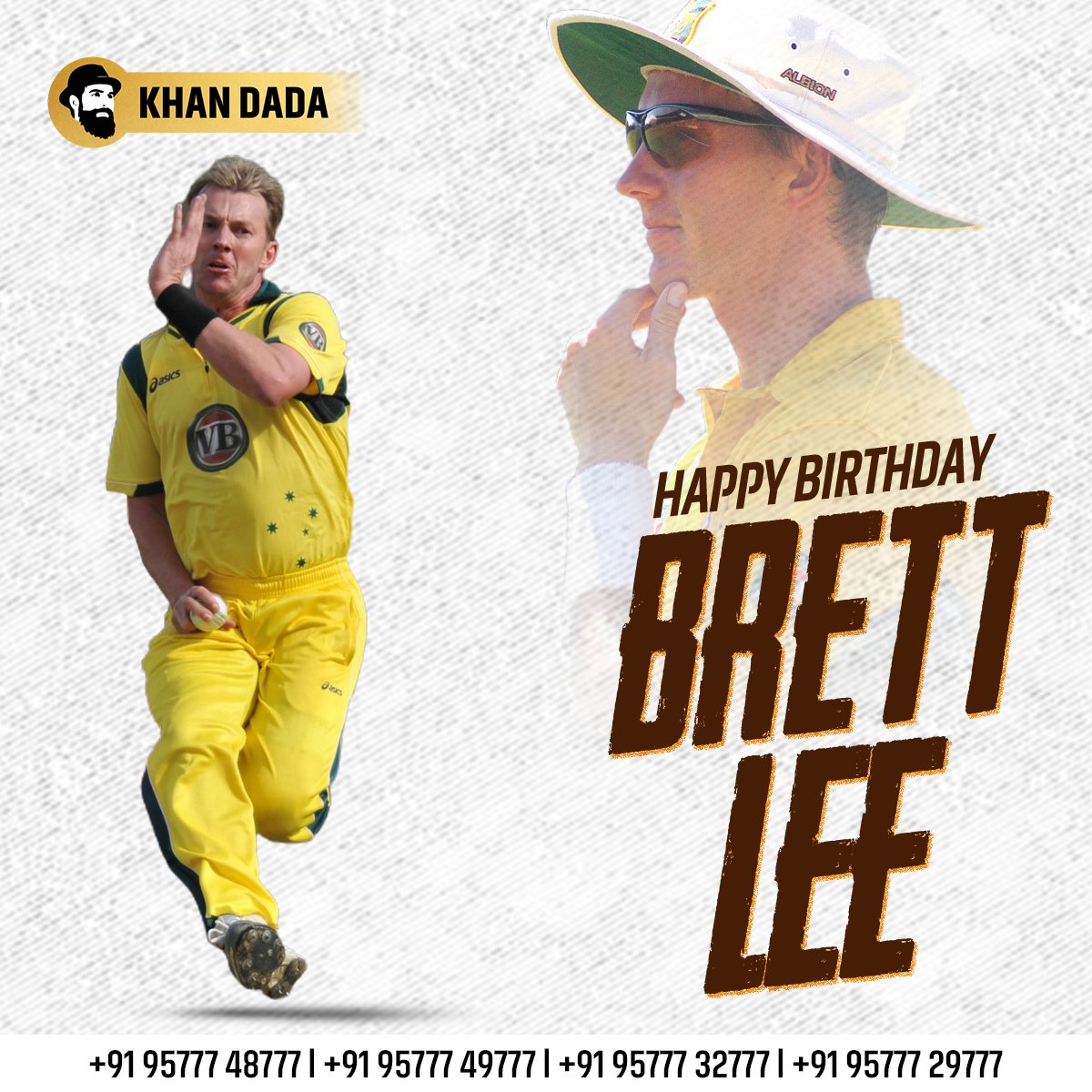 Happy birthday, Brett Lee.         