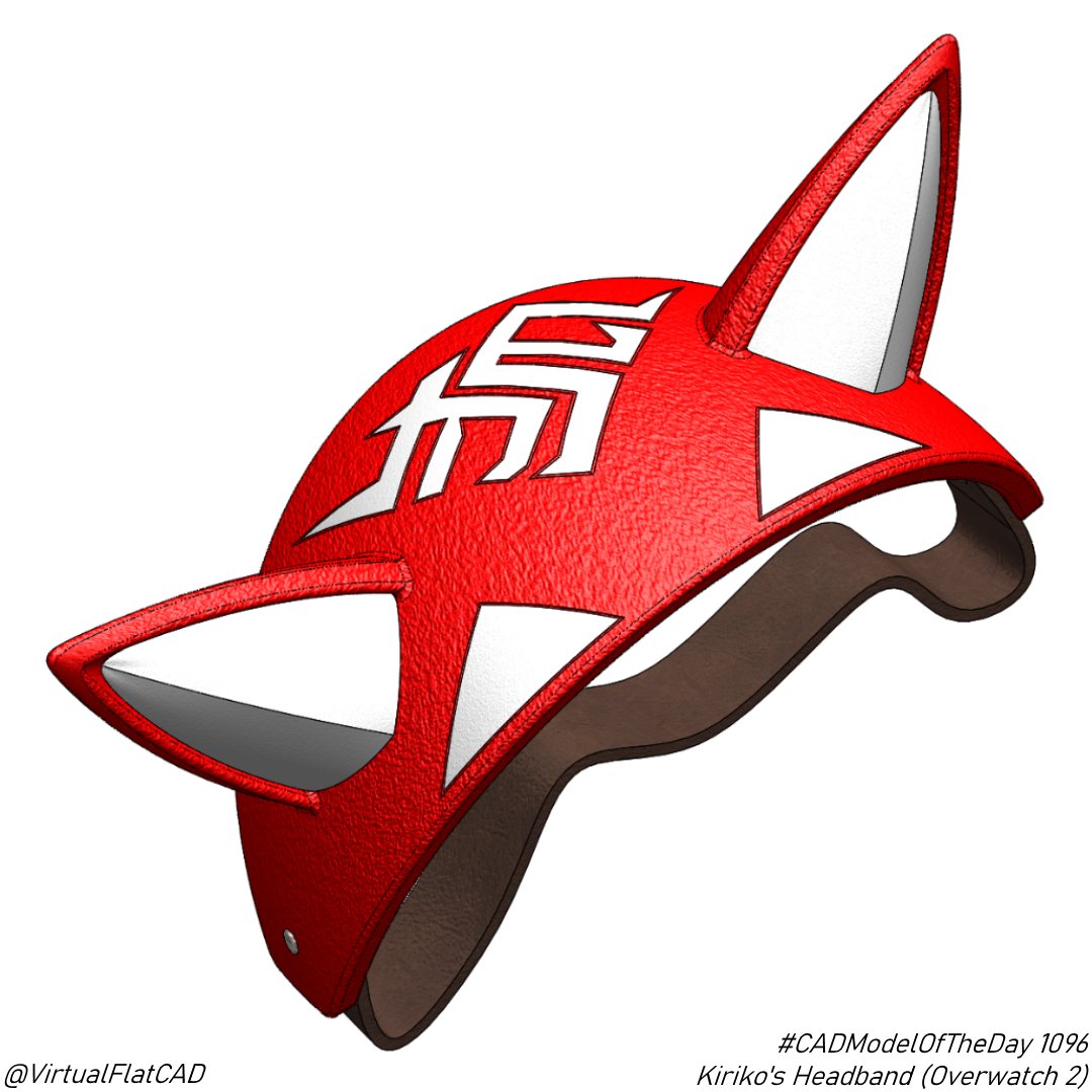 It's good to be back! Check out the model that I made today on stream: Kiriko's Headband from Overwatch 2! #CADModelOfTheDay 1096.
.
.
#cad #3d #3dmodeling #solidworks #challenge #everyday #Overwatch2 #kiriko
