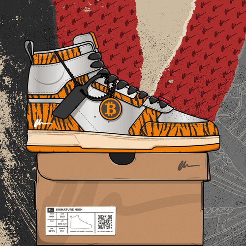 Signature Sneakers Highs #509 bought for 0.05 ETH by Bobby_Binance from MUSASABEAM opensea.io/assets/ethereu…