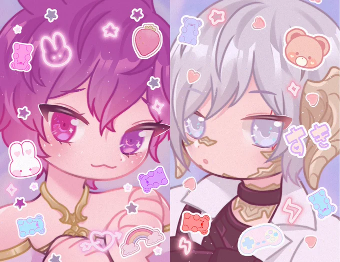 #artistsontwitter hi i'm arisa and i love to draw cute &amp; sweet things  