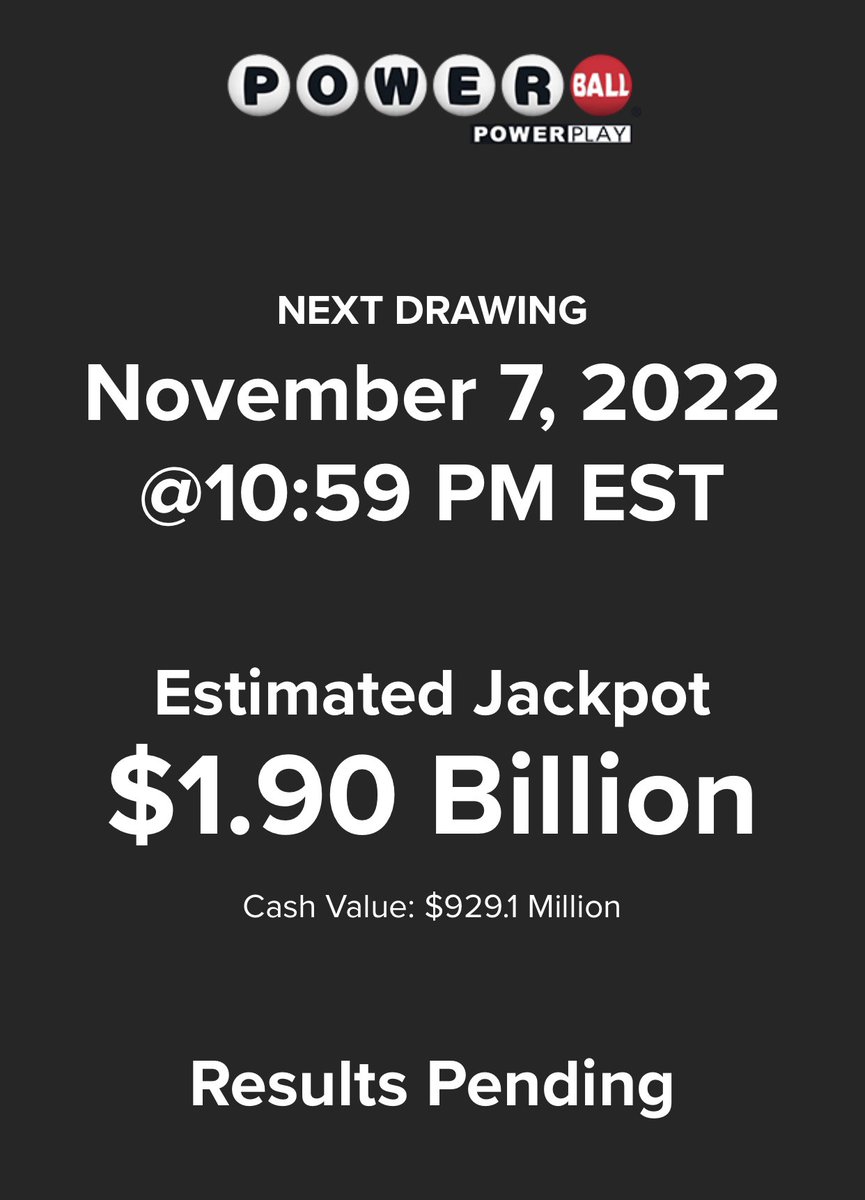 Joel Franco on Twitter "Delay in the Powerball drawing for 1.9