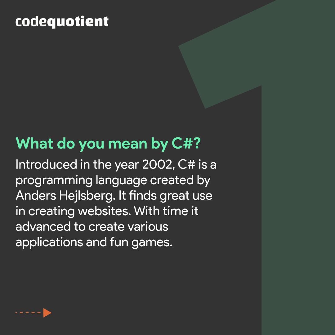 CodeQuotient's tweet image. Interviewing for a position can be nerve-wracking, but being prepared can help immensely
By going through these C# interview questions, you can refresh your knowledge or learn something new quickly
#CodeQuotient #SuperCoder #SuperCoderProgram #Coding #DreamJob