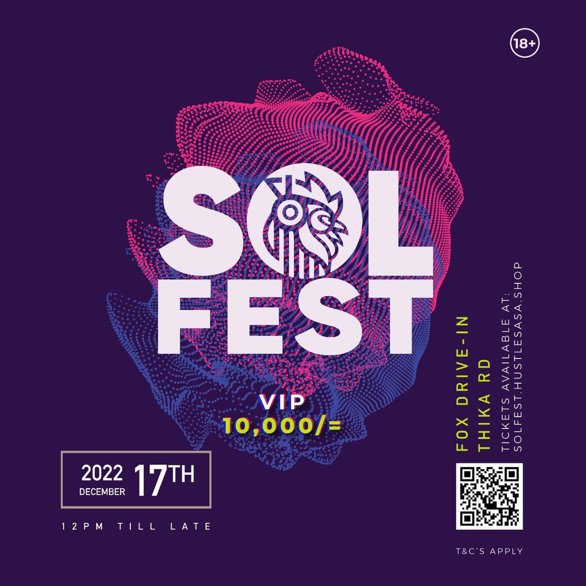 TheHangOut254's tweet photo. Latest ticket information for #SolFesti , tickets available on hustle sasa #TheHangOut https://t.co/JTUmFYGhSX