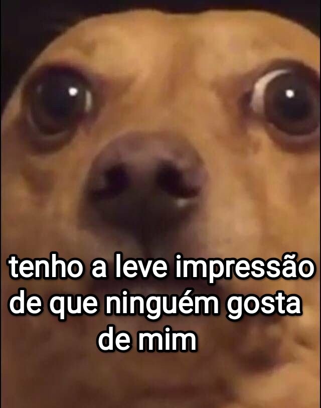 Ninguém gosta de mim!